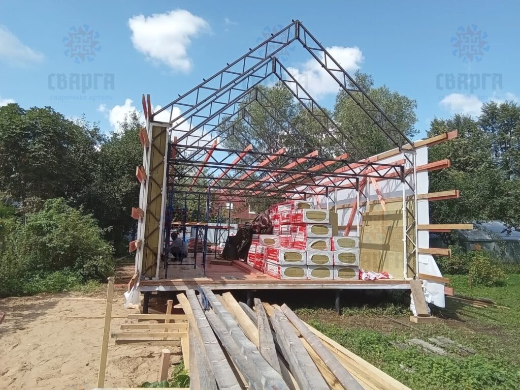 КАРКАСНЫЙ БАРНХАУС - ДОМ СВОИМИ РУКАМИ, 6М