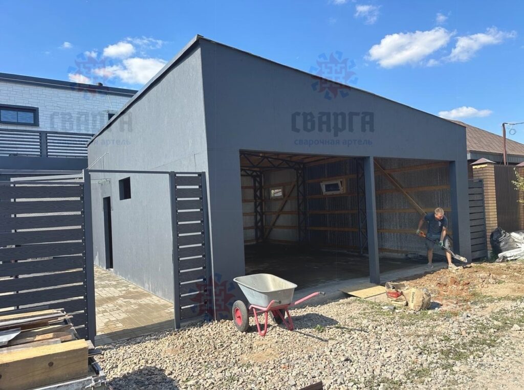 ОДНОСКАТНЫЙ ГАРАЖ, КАРКАС 7 НА 7