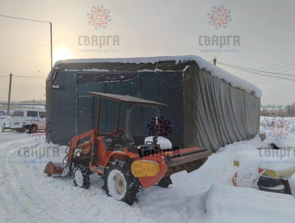 ОДНОСКАТНЫЙ ГАРАЖ, КАРКАС 7 НА 7