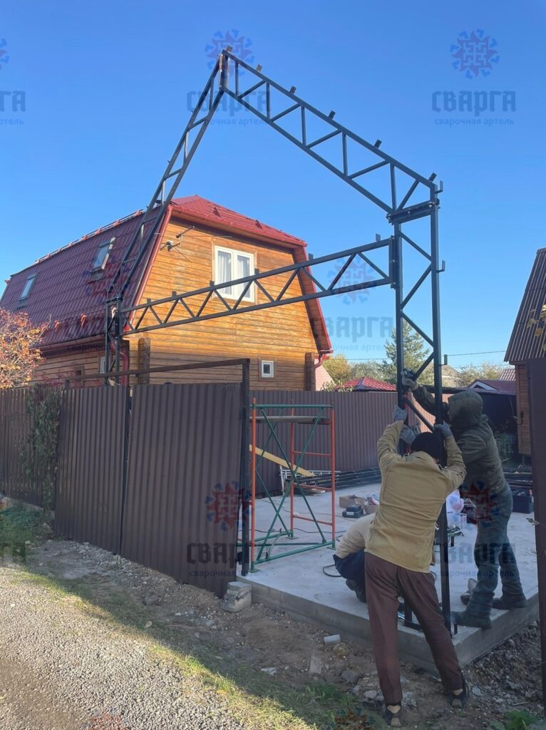 ДВУХЭТАЖНЫЙ ГАРАЖ 5Х9 В СТИЛЕ БАРНХАУС