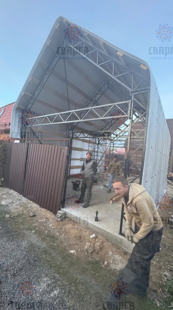ДВУХЭТАЖНЫЙ ГАРАЖ 5Х9 В СТИЛЕ БАРНХАУС