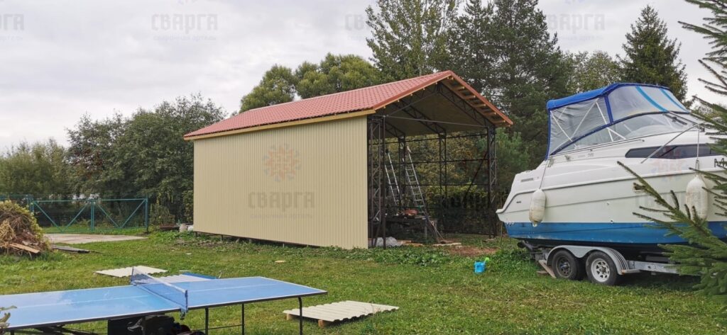 ГАРАЖ МЕТАЛЛИЧЕСКИЙ РАЗБОРНЫЙ, КАРКАС 6 НА 6
