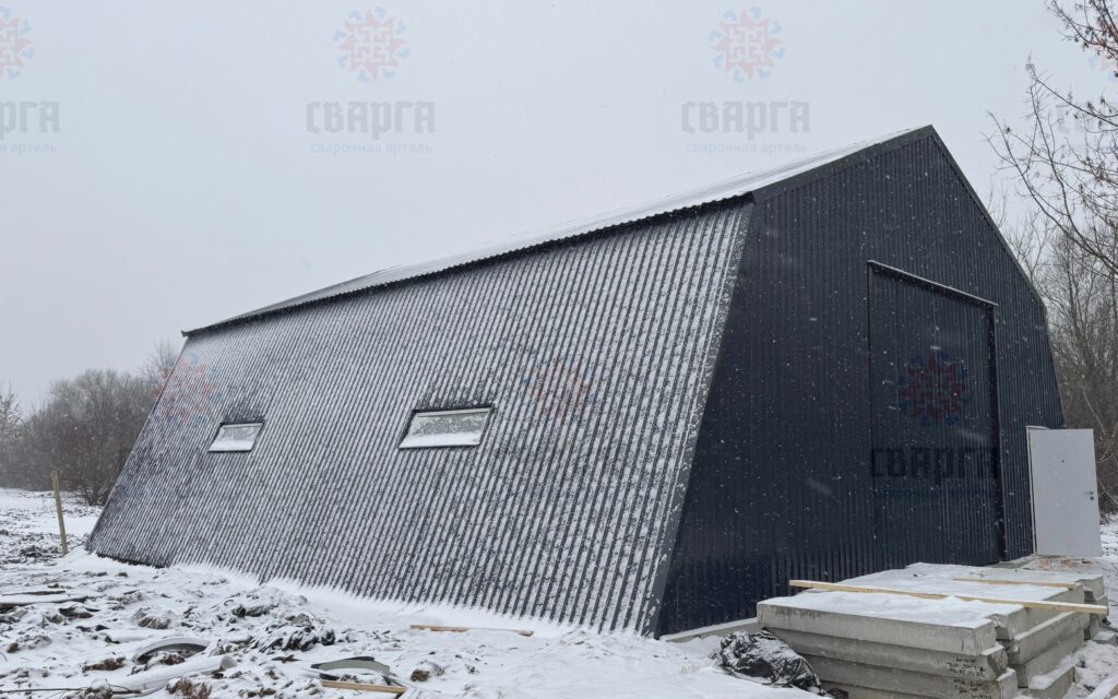 БЫСТРОВОЗВОДИМЫЙ АНГАР, ШАТРОВЫЙ КАРКАС 12Х12