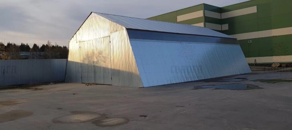 БЫСТРОВОЗВОДИМЫЙ АНГАР, ШАТРОВЫЙ КАРКАС 12Х12