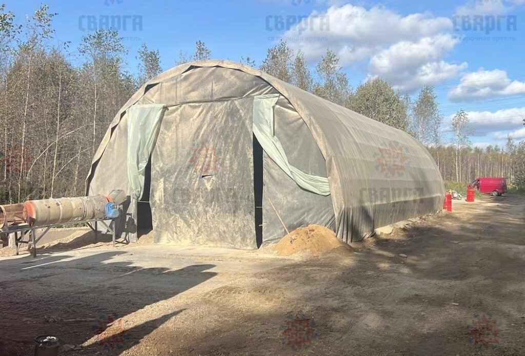 АНГАР КАРКАСНЫЙ АРОЧНЫЙ - 7.5х12 м