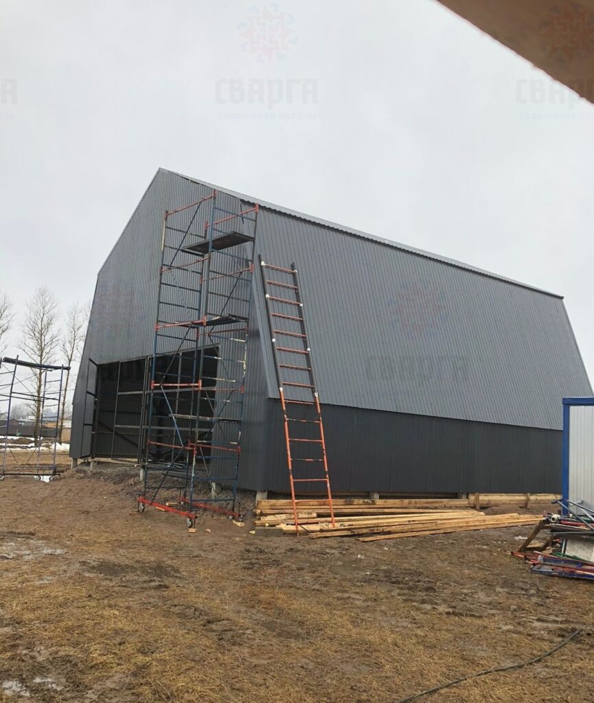 БЫСТРОВОЗВОДИМЫЙ АНГАР, ШАТРОВЫЙ КАРКАС 12Х12
